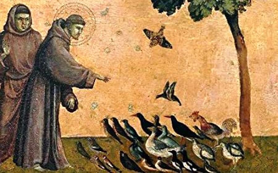 Saint François prêche aux oiseaux