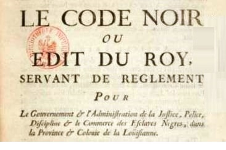 Code noir édition de 1743